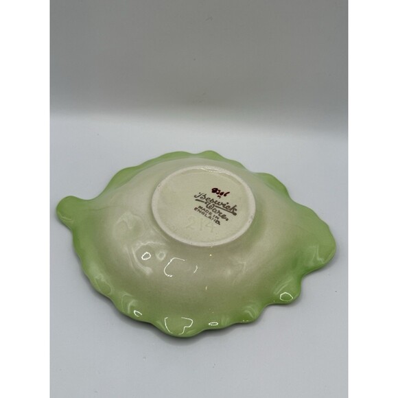 Vintage 1930s Beswick Ware Green Cabbage & Tomato Serving Plates Set Of 2 (214) - Picture 6 of 10